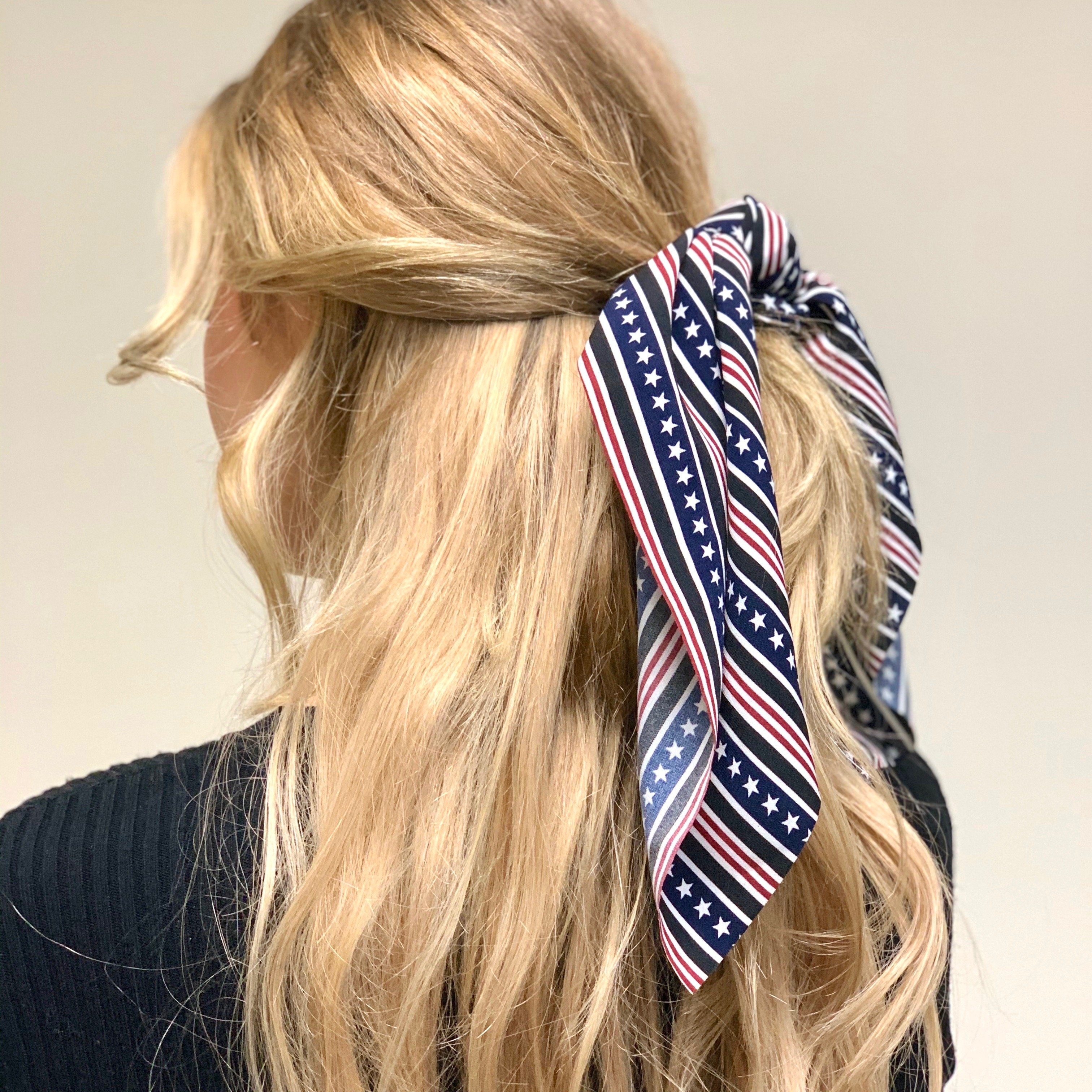 Hair Tie Scarf Scrunchie - Stars and Stripes