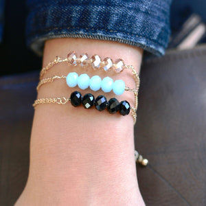 5 Stone Chain Bracelet - pretty-simple-2