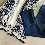 Kilim Print with Tassel Kimono